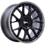 BBS CH-RII 22x10.5 5x112 ET18 / 66.5 CB Satin Black Center Platinum Lip SS Rim Protector Wheel