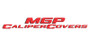 MGP 4 Caliper Covers Engraved Front & Rear MGP Black finish silver ch