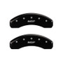 MGP 4 Caliper Covers Engraved Front & Rear MGP Black finish silver ch