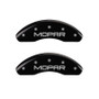 MGP 4 Caliper Covers Engraved Front & Rear MOPAR Black finish silver ch