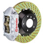 Brembo 02-07 Coupe/Spyder/04-07 GranSport Rear GT BBK 4 Piston Cast 380x28 2pc Rotor Drilled-Silver