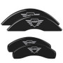 MGP Front set 2 Caliper Covers Engraved Front MGP Black finish silver ch