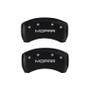 MGP 4 Caliper Covers Engraved Front & Rear MOPAR Red finish silver ch