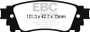 EBC 2017+ Toyota C-HR 2.0L Redstuff Rear Brake Pads