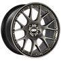 BBS CH-RII 21x9 5x108 ET45 PFS Platinum Center Black Rim SS Rim Protector Wheel w/Motorsport Etching