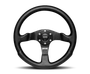 Momo Competition Steering Wheel 350 mm - Black AirLeather/Black Spokes