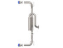 aFe 19-22 Mazda 3 L4 2.5L Takeda 3in to 2-1/2in 304 SS Axle-Back Exhaust w/ Blue Flame Tip