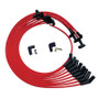 Moroso SBC Under Header 135 Deg Plug HEI Ultra Spark Plug Wire Set - Red