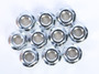Flange Nut Chrome 10/pk