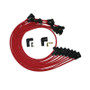 Moroso BBC Under The Header 90 Deg Plug Boots HEI Ultra Spark Plug Wire Set - Red