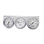 Autometer AutoGage 2-5/8in 0-100 PSI Oil Press/ 16 Volt / 130-280 Deg Water Temp - Chrome Bezel