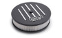 Edelbrock Air Cleaner Racing Series Round Aluminum Top Cloth Element 14In Dia X 3 125In Dropped Base