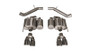 Corsa 2016-2019 Cadillac ATS-V 3.6T 4in Polished Sport Axle-Back Exhaust