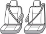 Covercraft 00-02 Chevrolet Avalanche Carhartt PrecisionFit Custom Front Row Seat Covers - Brown