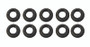 Moroso 5/16in-24 12 Point Black Oxide Flange Nut - 10 Pack