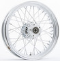 Fr 40-spk Dd Chrome 16x3.5 Flt-hub 3/4" Axl Pre 99