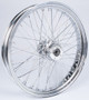 Fr 60-spk Dd Chrome 23x3.5 Flt-hub 1" Axl 00 Ltr