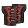 AlphaRex 15-20 Ford F-150 Luxx LED Tail Lights (Pair) Black/Red (Not For Blind Spot Sensor Models)