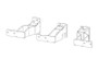 Go Rhino 2024 Toyota Tacoma DC 4dr Brackets for Dominator Xtreme Frame Slider - Tex. Blk