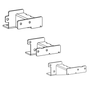 Go Rhino 16-23 Toyota Tacoma DC 4dr Brackets for Dominator Xtreme Frame Slider - Tex. Blk