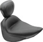 Mustang 84-06 Harley Standard Rear Tire Standard Touring Solo Seat w/Driver Backrest - Black