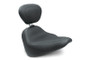 Mustang 18-21 Harley Street Bob Wide Tripper Solo Seat w/Driver Backrest - Black
