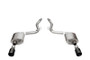Corsa 24+ Frd MustangGT Touring Axle-Back Ex.Sys 3.0in Dual Rear Exit w/4.5in Blk PVD StraightCutTip