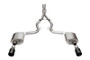 Corsa 24+ Frd Mustang GT- Sport Cat-Back Ex.Sys 3.0in Dual Rear Exit w/4.5in Blk PVD StraightCut Tip