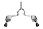 Corsa 24+ Ford MustangGT Sport Cat-Back Ex.Sys 3.0in Dual Rear Exit w/4.5in Blk PVD Pro Series Tips
