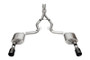 Corsa 24+ Ford MustangGT Xtreme Cat-Back Ex.Sys 3.0in Dual Rear Exit w/4.5in Blk PVD StraightCut Tip