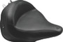 Mustang 05-17 Harley Deluxe (With Standard Rack) Harley Wide Touring Solo Seat - Black