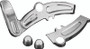 Kuryakyn Boomerang Frame Covers 08-17 Softails Chrome