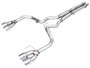 AWE 2024 Ford Mustang Dark Horse S650 RWD Track Edition Cat-Back Exhaust w/ Quad Chrome Silver Tips