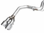 AWE 2024 Ford Mustang Dark Horse S650 RWD Track Edition Cat-Back Exhaust w/ Quad Chrome Silver Tips