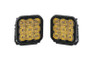 Diode Dynamics SS5 LED Pod Sport - Yellow Flood (Pair)