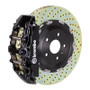 Brembo 06-13 S350 Front GT BBK 8 Piston Cast 380x34 2pc Rotor Drilled-Black