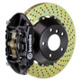Brembo 01-02 Viper RT10/GTS/92-00 Viper RT10/GTS Rr GT BBK 4Pist Cast 345x28 2pc Rotor Drill-Black