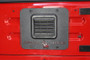 Fishbone Offroad 97-06 Jeep Wrangler TJ Tailgate Plate - Black Textured Powdercoat Aluminum