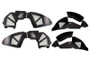 Fishbone Offroad 2018+ Jeep Wrangler JL Front/Rear Set of 4 Aluminum - Blk Powdercoat Inner Fenders
