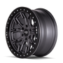 Dirty Life 9303 DT-1 17x9/6x139.7 BP/-12mm Offset/106mm Hub Matte Gunmetal Wheel - Beadlock