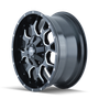 Mayhem 8015 Warrior 20x10 / 6x135 BP / -25mm Offset / 106mm Hub Black w/ Milled Spokes Wheel