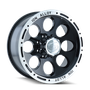 ION Type 174 17x9 / 6x139.7 BP / 0mm Offset / 106mm Hub Black/Machined Wheel