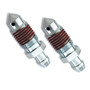 Russell Adapter Fitting -4 AN Male Flare to 3/8in. -24 Brake Bleeder Female - Clear Zinc Finish