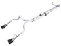 AWE Tuning 4th Gen GM 1500 6.2L 0FG Cat-Back Split Rear Exit (w/ Bumper Cutouts) - Quad Diamond Tips