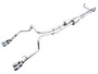 AWE Tuning 4th Gen GM 1500 6.2L 0FG Cat-Back Split Rear Exit (w/ Bumper Cutouts) - Quad Chrome Tips