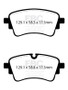 EBC 2020+ Audi A4 B9 2.0T Yellowstuff Rear Brake Pads