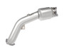 aFe 09-16 Audi A4/A5 (B8) L4-2.0L (t) Twisted Steel 3in. Downpipe - 304 Stainless w/ Cat
