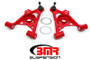 BMR 94-04 Mustang Lower Non-Adj. A-Arms (Poly) w/ Tall Ball Joint / Spring Pocket - Red