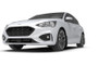 Rally Armor 19-25 Ford Focus ST MK4 Black UR Mud Flap w/White Logo