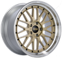 BBS LM 19x8.5 5x120 ET32 Diamond Gold Center Diamond Cut Lip Wheel -82mm PFS/Clip Required